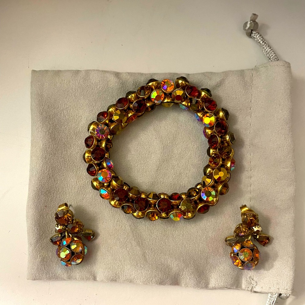 JCrew Multicolor earring + bracelet set